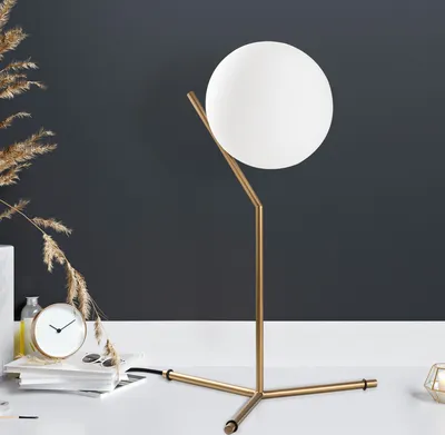 Image de Opviq, Luminar - 14161, lampe de table, or, CORPS METALLIQUE, 35 x 30 x 52 cm