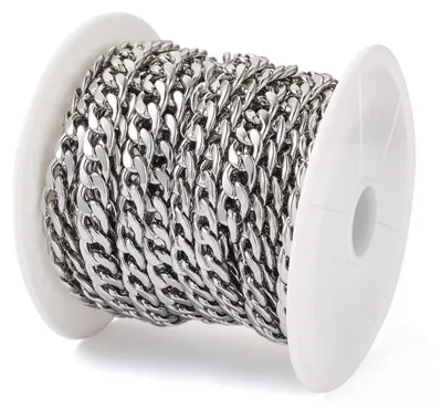 Produktbild von Kubanische Ketten – 10 mm breite Kette für die Herstellung von Schmuck