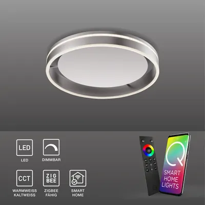 Image de Paul Neuhaus 8414-55 Paul Neuhaus Q-VITO Smart Home Deckenleuchte silber 28 W