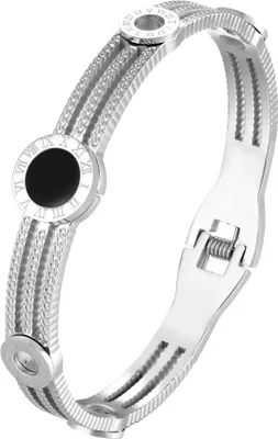 Image de Bracelet en argent massif d'acier chirurgical