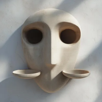 Obrázok produktu pre Decords 3D nástenný organizér – nástenná polička s odnímateľnými nádobkami, 21 cm
