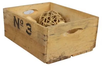 Zdjęcie produktu dla Drewniane pudełko do przechowywania i jako prezent - styl vintage, kolor brązowy, wymiary: 31 x 23,5 x 13,5 cm