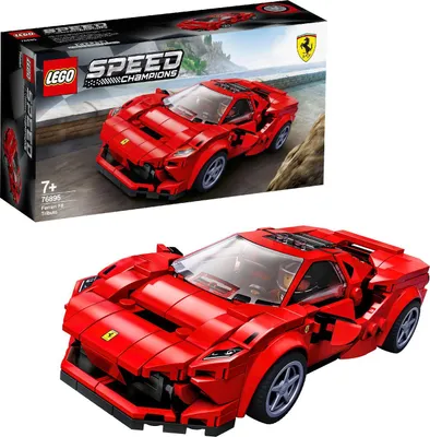 Produktbild von LEGO 76895 Speed Champions Ferrari F8 Tributo, Modellauto, Spielzeugauto, Spielzeug für Kinder ab 7 Jahre, Rennauto als kleines Geschenk