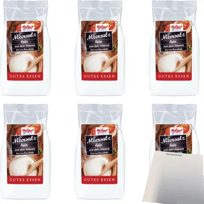 Produktbild von Hofgut Meersalz Fein VPE (6x500g Beutel) + usy Block