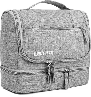 Image de Valise rembourrée à plusieurs compartiments et fermetures à glissière - Gris