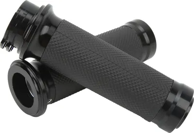 Obrázek produktu pro 1 pár 25 mm rukojetí na řídítka motocyklu, černé, pohodlný úchop, eloxované, univerzální, nerezové, pro motocykly