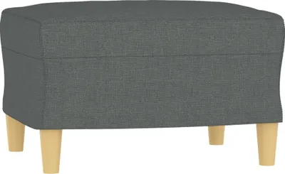 Produktbild von vidaXL Fußhocker Dunkelgrau 60x50x41 cm Stoff