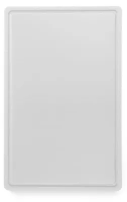 Productafbeelding van Snijplank HACCP, dubbelzijdig, met saprand, 530x325x15mm, wit