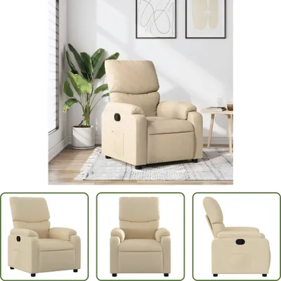 Produktbild von The Living Store Relaxsessel Creme Stoff