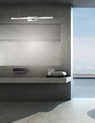 Produktbild von Nova Luce MODENA LED Wandleuchte Chrom 18W IP44 Warmweiss 63x9x7,5cm 787002