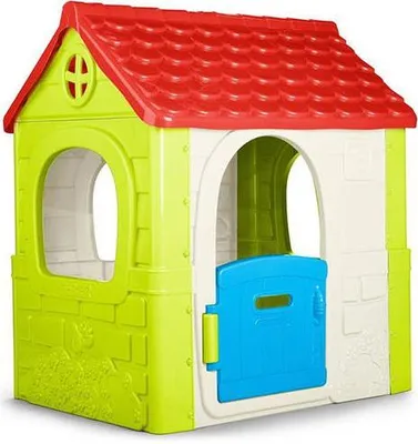 Produktbild von Famosa FEBER Spielhaus mit Flügeltür, leuchtenden Farben, 85x108x124 cm