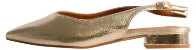 Produktbild von Damen Pumps, spitz zulaufend, mit Riemchen und Schnalle, flacher Absatz