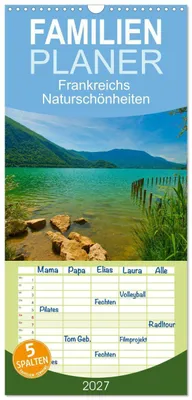 Produktbild von Familienplaner 2027 - Frankreichs Naturschönheiten mit 5 Spalten (Wandkalender, 21 x 45 cm) CALVENDO