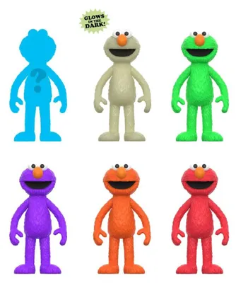 Image de Figurines Sesame Street ReAction 10 cm, série 04 : Elmo, coffret surprise (12)