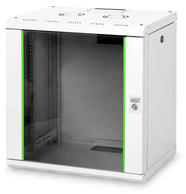 Produktbild von 483-mm-Wandschrank, 12 HE (hellgrau, 12 Höheneinheiten)