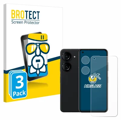 Produktbild von 3x BROTECT Schutzglas für ASUS ZenFone 10 (Display+Kamera) Schutzfolie Panzer Folie Glas Display Schutz klar