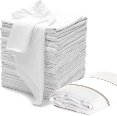 Obrázok produktu pre Čistiace utierky 43.2 x 43.2 cm, 14 kusov, 100% bavlna, na čistenie