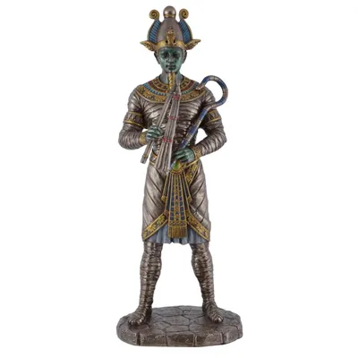 Produktbild von Bronze colorierte Figur Osiris - ägyptischer Gott der Unterwelt