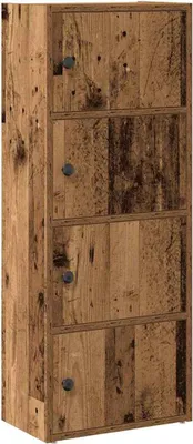 Zdjęcie produktu dla vidaXL Półka na książki o wyglądzie starego drewna 40x24x102 cm materiał drewnopochodny