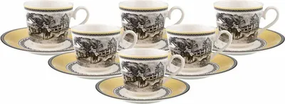 Produktbild von Villeroy & Boch Audun Ferme Frühstückstasse mit Untertasse 270 ml 6er Set