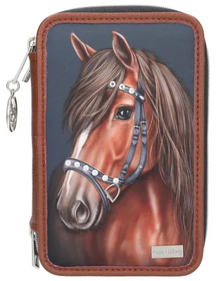 Obrázek produktu pro Trojité pouzdro na pera Miss Melody LUXURY HORSE