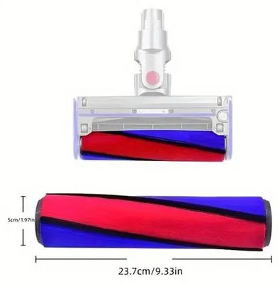 Produktbild von Ersatzrollen für Staubsauger, zart, weich, mit Fluweleffekt, für Dyson V6, V7, V8, V10, V11.