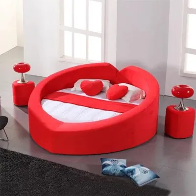 Produktbild von Designer Bett in Herzform Flitterwochen Bett Luxus Bettgestell Bett Bordell Neu