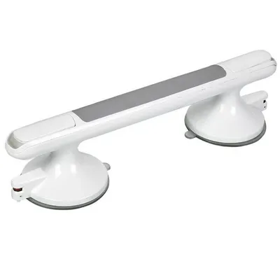 Produktbild von Bohrfreier Duschgriff, Saugnapf, abnehmbar, für Badewanne & Dusche, stabil und sicher, ideal für Senioren und mobilitätseingeschränkte Personen