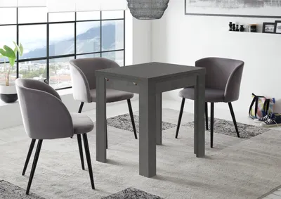 Produktbild von Esszimmertisch Küchentisch Esstisch Holztisch Auszugstisch Tisch "Monterrey II"  Graphit