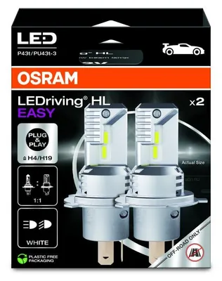 Obrázok produktu pre LED svetlomety 64193dwey H4/H19 19W12V P43T Box2 Osram