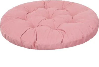 Zdjęcie produktu dla Wiszaca poduszka na krzeslo, wiszacy fotel z koszem, wewnetrzna/zewnetrzna, poduszka, okragla, hustawka, poduszka na hustawke, poduszka na krzeslo, aksamitna, mozna prac, rózowa, 65 x 65 cm
