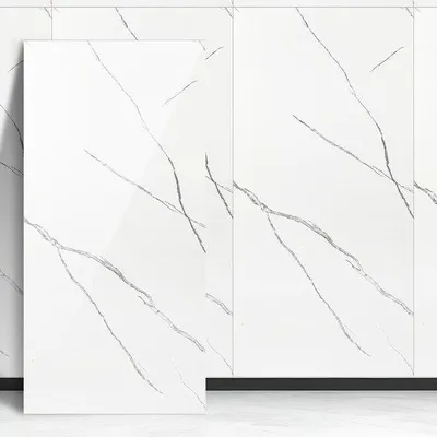 Image de Panneau mural en PVC 60 x 120 cm, blanc, effet rénovation, en PVC