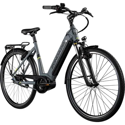 Produktbild von Zündapp X600 E Bike Damenfahrrad 155 - 180 cm Stadtrad Pedelec Bosch grau/gelb