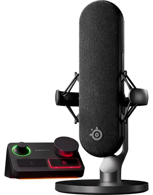 Produktbild von Steelseries ALIAS PRO, PC-Mikrofon, 120 dB, 50 - 20000 Hz, 24 Bit, 48 kHz, Kabelgebunden