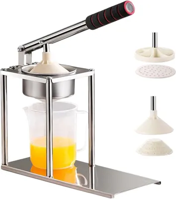 Obrázok produktu pre Manuálny lis na pomaranče, nehrdzavejúca oceľ, 2 nádoby na šťavu, pre kuchyňu