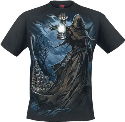 Produktbild von Spiral T-Shirt Herren Ferryman schwarz Gothic, Streetwear 100% Baumwolle L