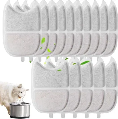 Produktbild von Kat Fontein Filter - Aktivkohle Filter für Katzen - Kompatibel mit 4L Trinkfontäne