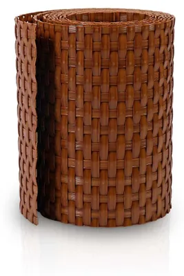 Produktbild von PE-Rattan Sichtschutzstreifen 255 cm x 19 cm hellbraun
