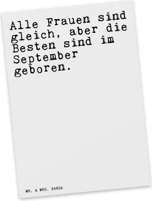 Produktbild von Mr. & Mrs. Panda Fotokarte Alle Frauen sind gleich,... - Weiß - Geschenk, Grußkarte, Postkarte, Postkarten, Kunstkarten, bildkarte, Geburtstag, Geburtstagsgeschenk