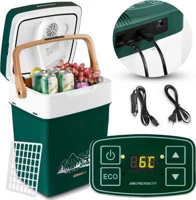 Immagine prodotto di Frigo portatile Berdsen Icemax da 29 litri con modalità ECO - verde