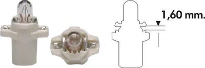 Produktbild von 1x MAGNETI MARELLI 002051000000 Instrumentenbeleuchtung Glühlampe 2W 12V