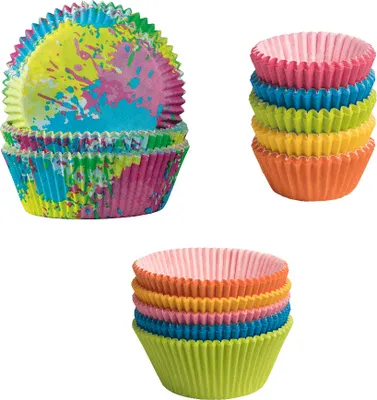 Produktbild von Demmler Backförmchen 3er Set in Bunt - Muffinförmchen und Pralinenkapseln - aus Pergamentersatz - backfest bis 180°C
