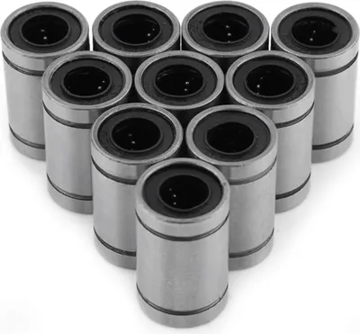 Zdjęcie produktu dla 10 sztuk tulei łożyska kulkowego ruchu liniowego LM8UU 8 mm do części CNC drukarki 3D z prętem 8 mm
