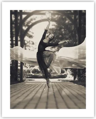 Produktbild von Poster - Poster ohne Rahmen - Ballerina Tanz Luft - 40x50 cm - Wand Bild - Wanddeko - Wandbilder - Kunstposter - Wandposter - Bilder - Kunstdruck - Wanddekoration - Wandbild - P2XPA40x50-4945