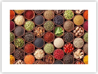 Produktbild von Poster - Poster ohne Rahmen - Gewürz Küche - 40x30 cm - Wand Bild - Wanddeko - Wandbilder - Kunstposter - Wandposter - Bilder - Kunstdruck - Wanddekoration - Wandbild - P2XAA40x30-3600