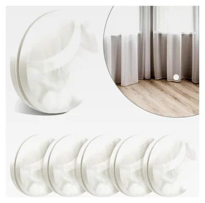 Produktbild von 6 Stück Magnetische Vorhanggewichte für Duschvorhänge und Fensterdekoration (Weiß)