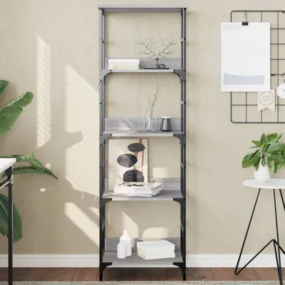 Produktbild von Bücherregal Grau Sonoma 50x33x153 cm Holzwerkstoff