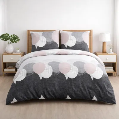 Produktbild von Buymax® Bettwäsche Bettbezug 135x200 cm, Kopfkissenbezug 80x80 cm 2 teilig Deckenbezug Set aus 100% Baumwolle Renforce mit Reissverschluss