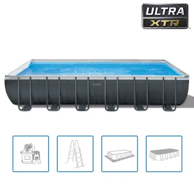 Immagine prodotto di Set piscina Intex Ultra XTR Frame Rechteckig 732 x 366 x 132 cm