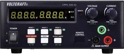 Produktbild von VOLTCRAFT CPPS-320-42 Labornetzgerät, einstellbar 0.02 - 42 V/DC 0.01 - 20 A 320 W USB fernsteuerbar, programmierbar, A